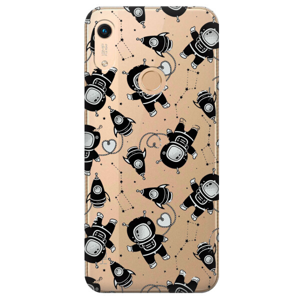 

Прозрачный силиконовый чехол iSwag для Huawei Y6s (2019) с рисунком - Космонавты (M1216)