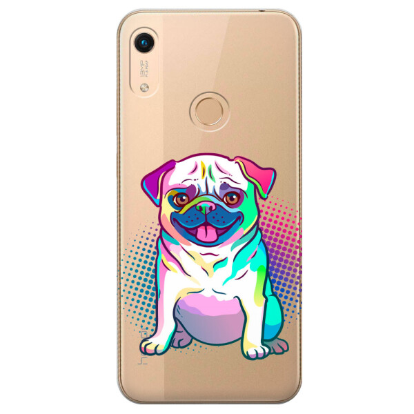 

Прозрачный силиконовый чехол iSwag для Huawei Y6s (2019) с рисунком - Мопс (M1257)