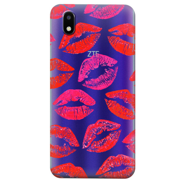 

Прозрачный силиконовый чехол iSwag для ZTE Blade A3 2020 с рисунком - Поцелуи (KS4643)