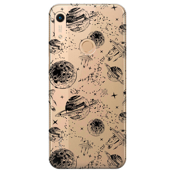 

Прозрачный силиконовый чехол iSwag для Huawei Honor 8A с рисунком - Космос (M1285)