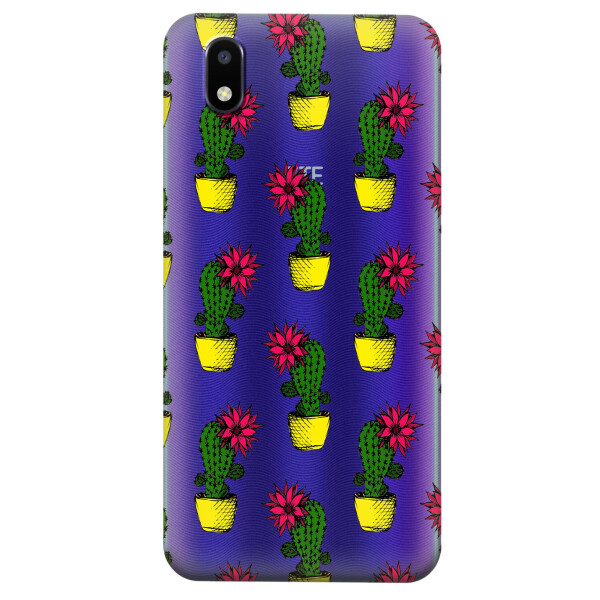 

Прозрачный силиконовый чехол iSwag для ZTE Blade A3 2020 с рисунком - Кактусы (KS4653)