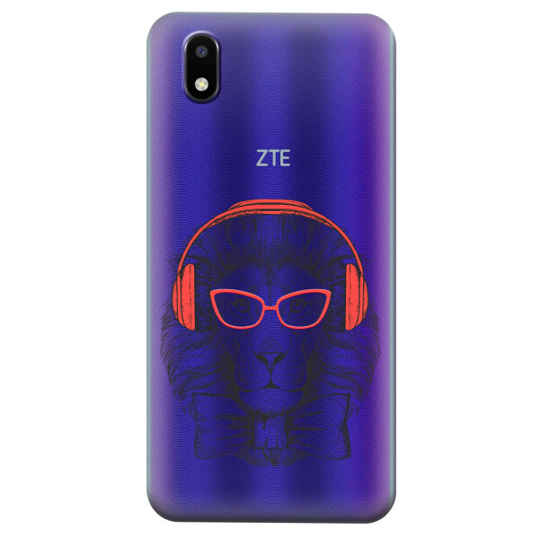 

Прозрачный силиконовый чехол iSwag для ZTE Blade A3 2020 с рисунком - Лев (KS4682)