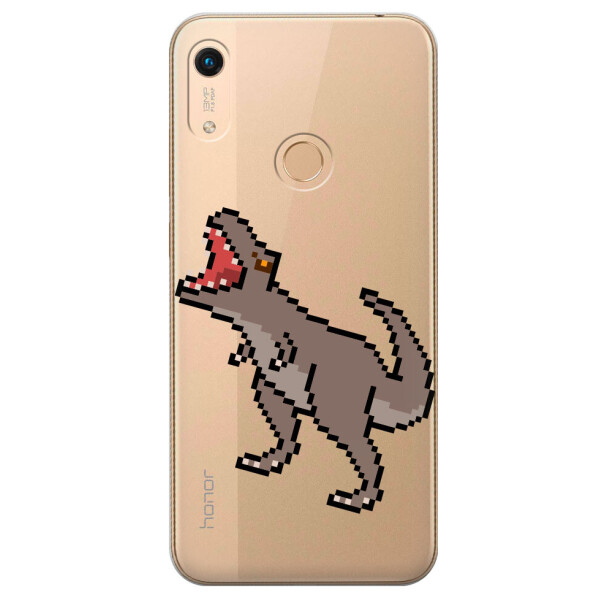 

Прозрачный силиконовый чехол iSwag для Huawei Honor 8A с рисунком - Пикселький динозавр (M1322)