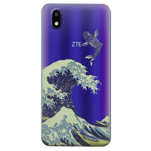 

Прозрачный силиконовый чехол iSwag для ZTE Blade A3 2020 с рисунком - Большая волна в Канагаве (KS4700)