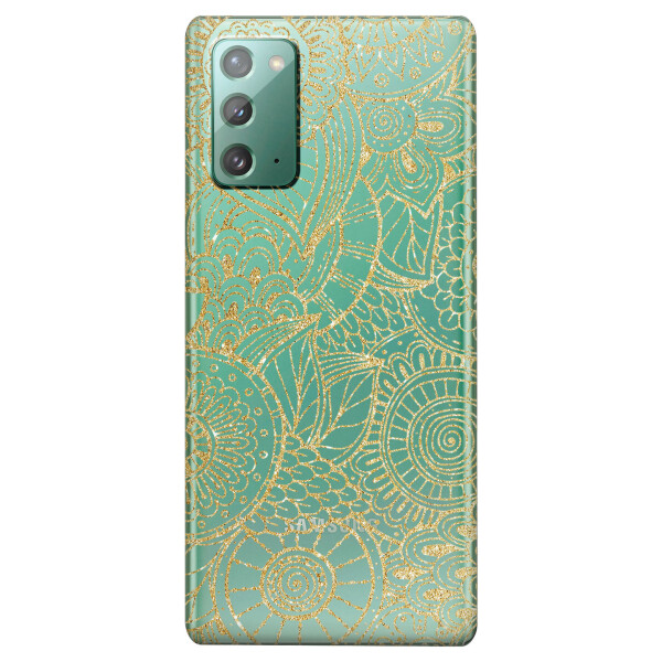 

Прозрачный силиконовый чехол iSwag для Samsung Galaxy Note 20 с рисунком - Золотая мандала (KS4707)