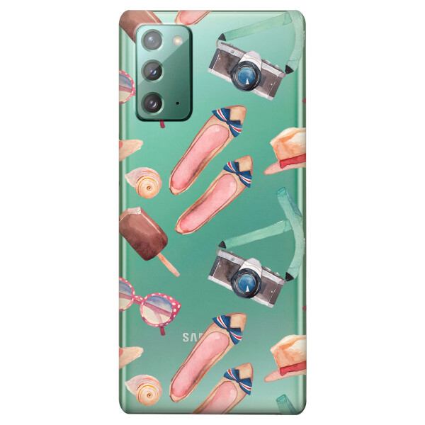 

Прозрачный силиконовый чехол iSwag для Samsung Galaxy Note 20 с рисунком - Женские штучки (KS4715)