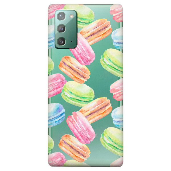 

Прозрачный силиконовый чехол iSwag для Samsung Galaxy Note 20 с рисунком - Французские печенья (KS4732)