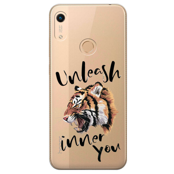 

Прозрачный силиконовый чехол iSwag для Huawei Honor 8A Pro с рисунком - Тигр (M1410)
