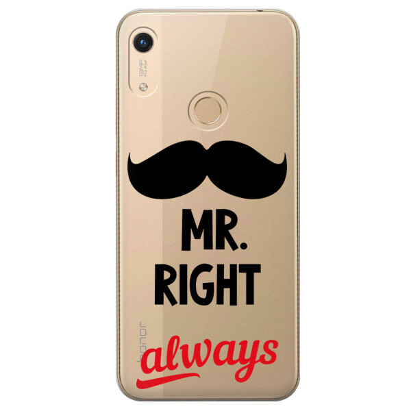 

Прозрачный силиконовый чехол iSwag для Huawei Honor 8A Pro с рисунком - Mr Right (M1417)