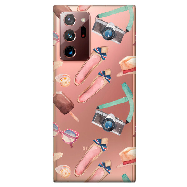 

Прозрачный силиконовый чехол iSwag для Samsung Galaxy Note 20 Ultra с рисунком - Женские штучки (KS4790)
