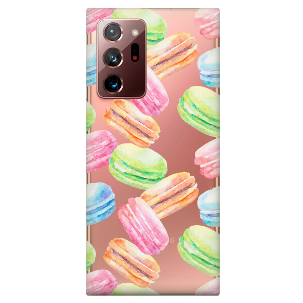 

Прозрачный силиконовый чехол iSwag для Samsung Galaxy Note 20 Ultra с рисунком - Французские печенья (KS4807)