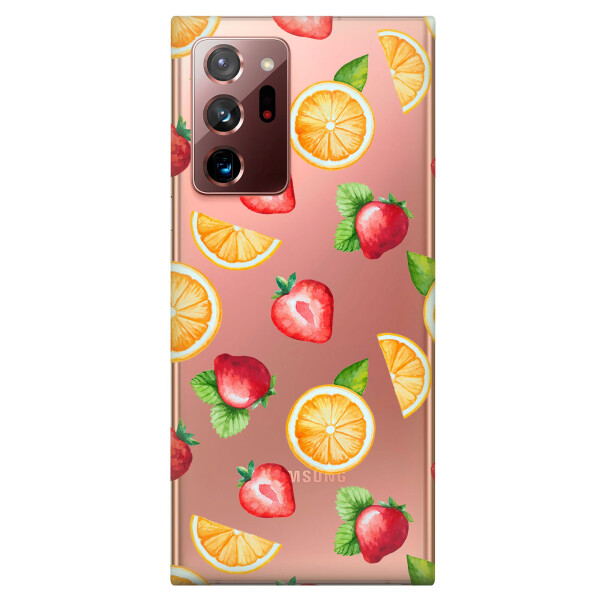 

Прозрачный силиконовый чехол iSwag для Samsung Galaxy Note 20 Ultra с рисунком - Фруктовый дизайн (KS4820)