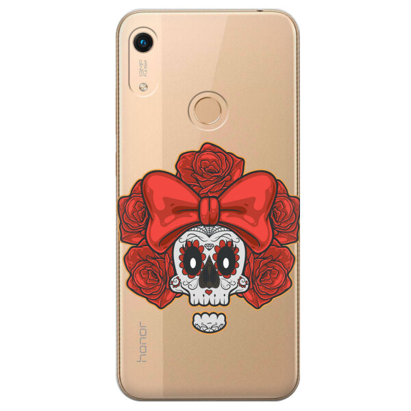 

Прозрачный силиконовый чехол iSwag для Huawei Honor 8A Prime с рисунком - Готический череп (M1476)
