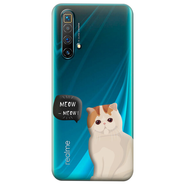 

Прозрачный силиконовый чехол iSwag для Realme X3 SuperZoom с рисунком - Котенок (KS4892)