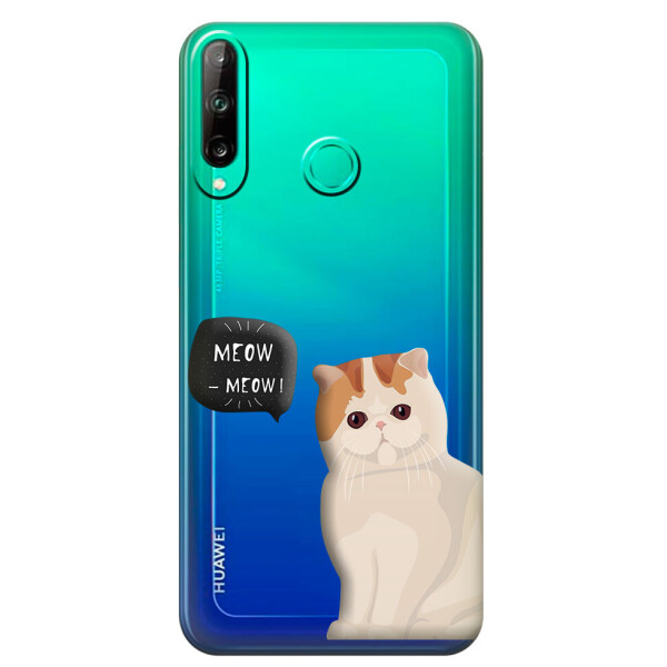 

Прозрачный силиконовый чехол iSwag для Honor P40 Lite E с рисунком - Котенок (M1539)