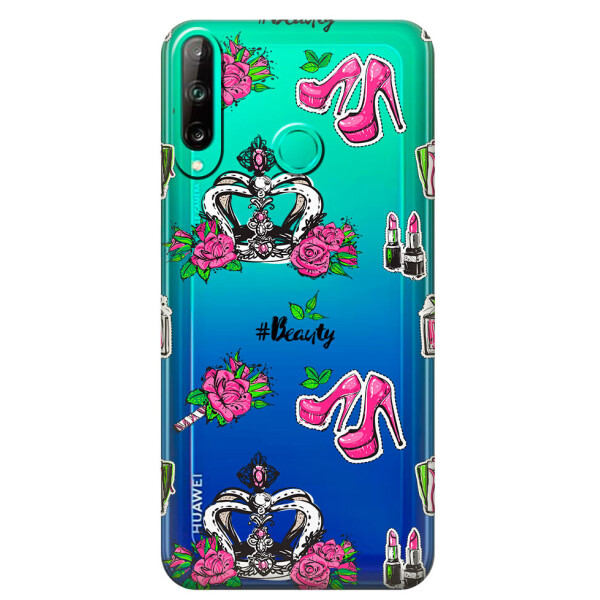 

Прозрачный силиконовый чехол iSwag для Honor P40 Lite E с рисунком - Женский дизайн (M1552)