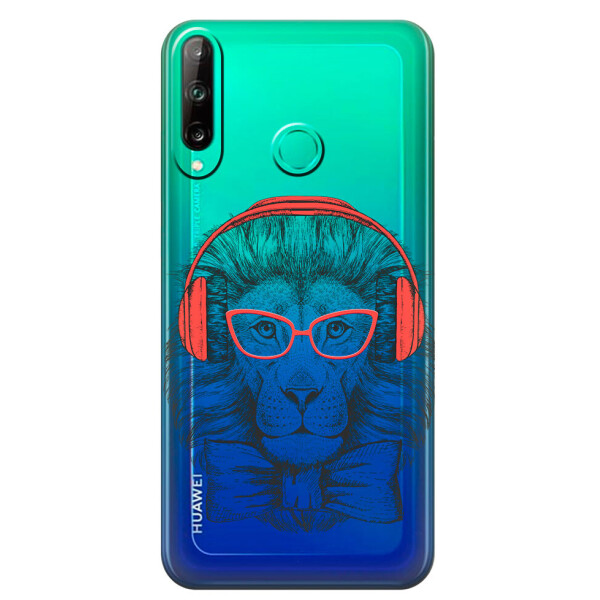 

Прозрачный силиконовый чехол iSwag для Honor P40 Lite E с рисунком - Лев (M1554)