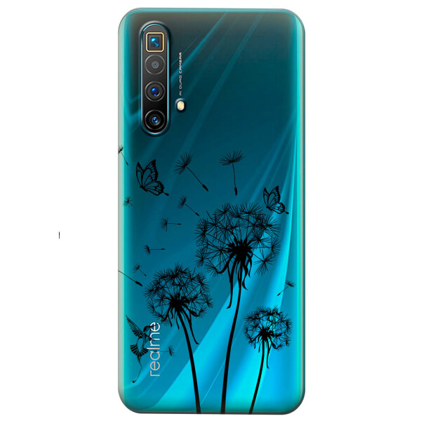 

Прозрачный силиконовый чехол iSwag для Realme X3 SuperZoom с рисунком - Одуванчики (KS4921)