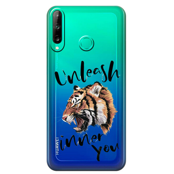 

Прозрачный силиконовый чехол iSwag для Honor P40 Lite E с рисунком - Тигр (M1560)