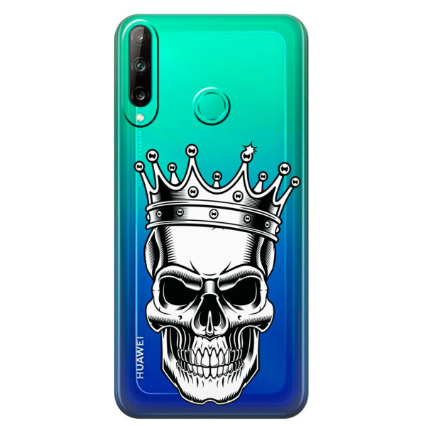 

Прозрачный силиконовый чехол iSwag для Honor P40 Lite E с рисунком - Царский череп (M1562)