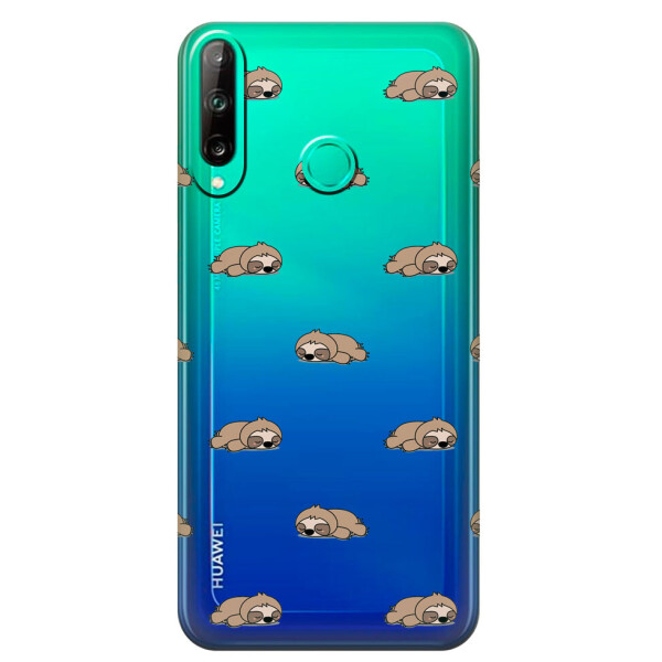 

Прозрачный силиконовый чехол iSwag для Honor P40 Lite E с рисунком - Спящие ленивцы (M1563)
