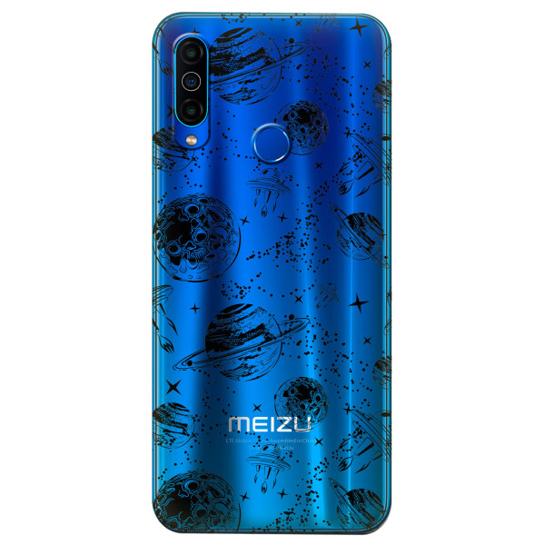 

Прозрачный силиконовый чехол iSwag для Meizu M10 с рисунком - Космос (KS4938)