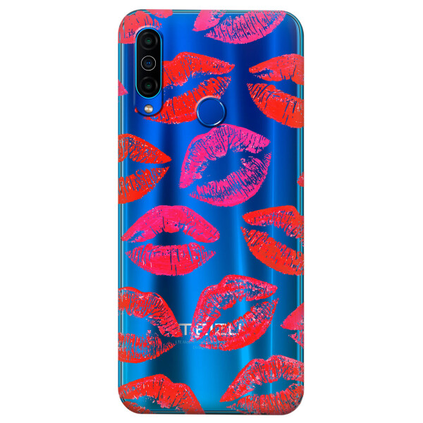 

Прозрачный силиконовый чехол iSwag для Meizu M10 с рисунком - Поцелуи (KS4943)