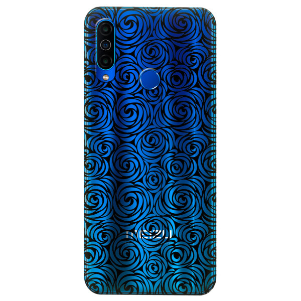 

Прозрачный силиконовый чехол iSwag для Meizu M10 с рисунком - Черные узоры (KS4948)