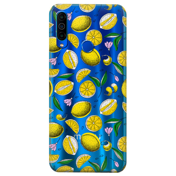 

Прозрачный силиконовый чехол iSwag для Meizu M10 с рисунком - Лимоны (KS4949)