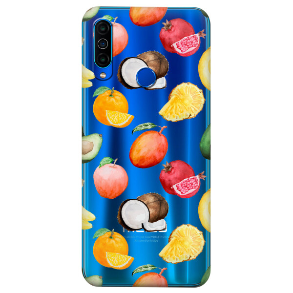 

Прозрачный силиконовый чехол iSwag для Meizu M10 с рисунком - Фрукты (KS4956)