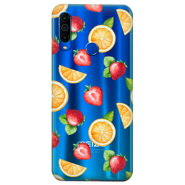 

Прозрачный силиконовый чехол iSwag для Meizu M10 с рисунком - Фруктовый дизайн (KS4970)