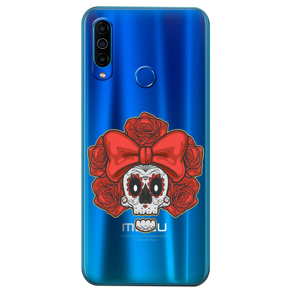

Прозрачный силиконовый чехол iSwag для Meizu M10 с рисунком - Готический череп (KS4979)