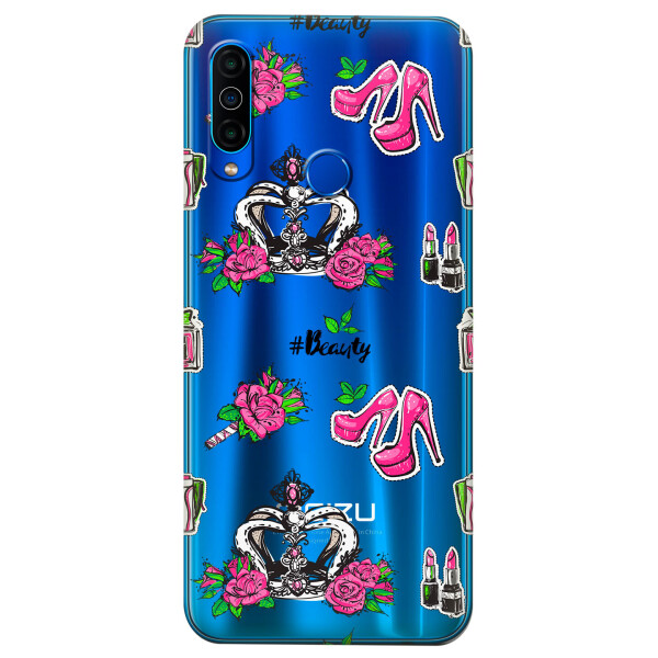 

Прозрачный силиконовый чехол iSwag для Meizu M10 с рисунком - Женский дизайн (KS4980)