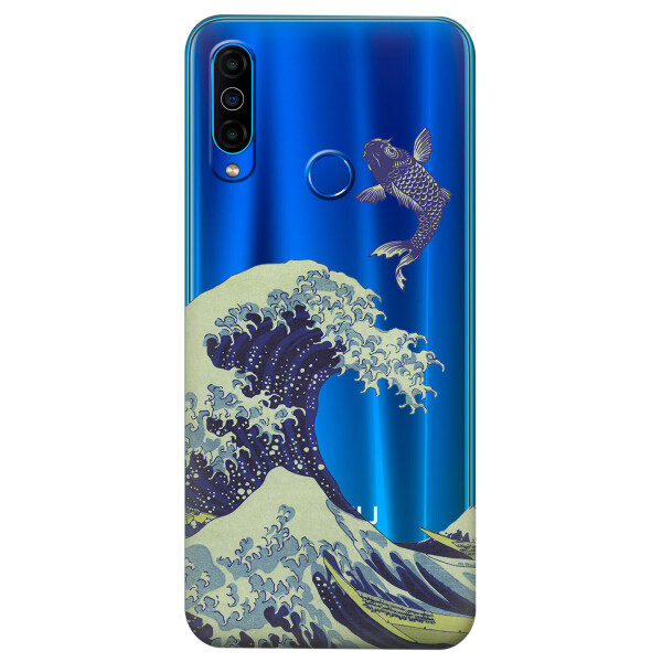 

Прозрачный силиконовый чехол iSwag для Meizu M10 с рисунком - Большая волна в Канагаве (KS5000)