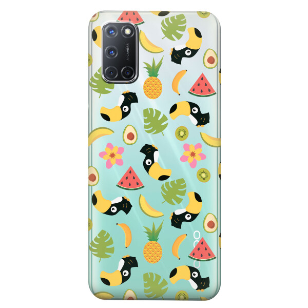 

Прозрачный силиконовый чехол iSwag для OPPO A72 с рисунком - Летний клипарт (KS5113)