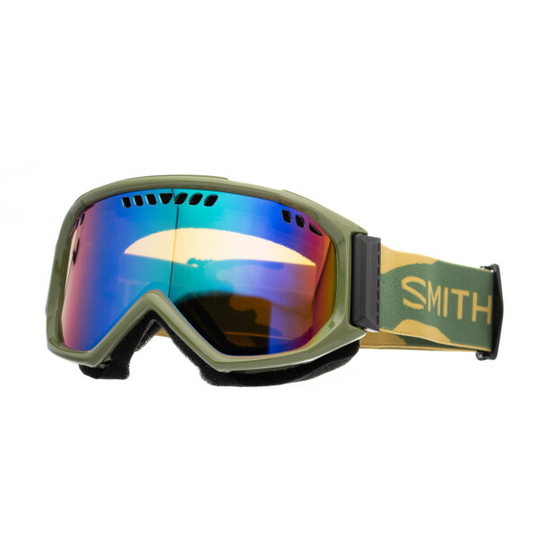 

Маска горнолыжная Smith Scope Green Sol-X mirror Khaki