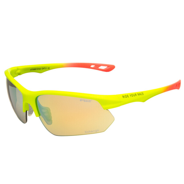 

Очки велосипедные R2 DROP green-red REVO