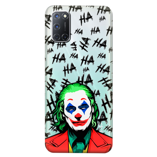 

Прозрачный силиконовый чехол iSwag для OPPO A92 с рисунком - Джокер (KS5218)