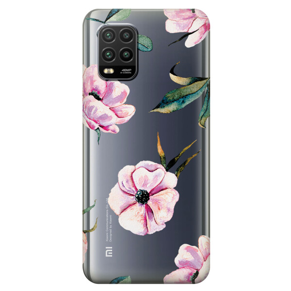 

Cиликоновый чехол iSwag для Xiaomi Mi 10 Lite Пионы (KS2233)