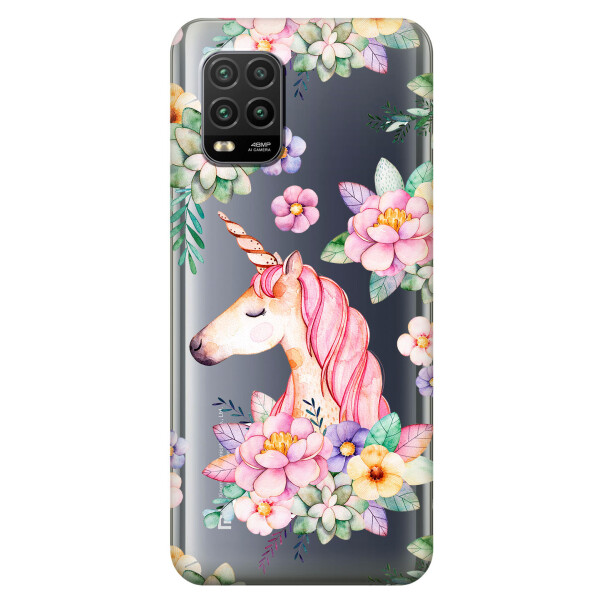 

Cиликоновый чехол iSwag для Xiaomi Mi 10 Lite Единорог в цветах (KS2245)