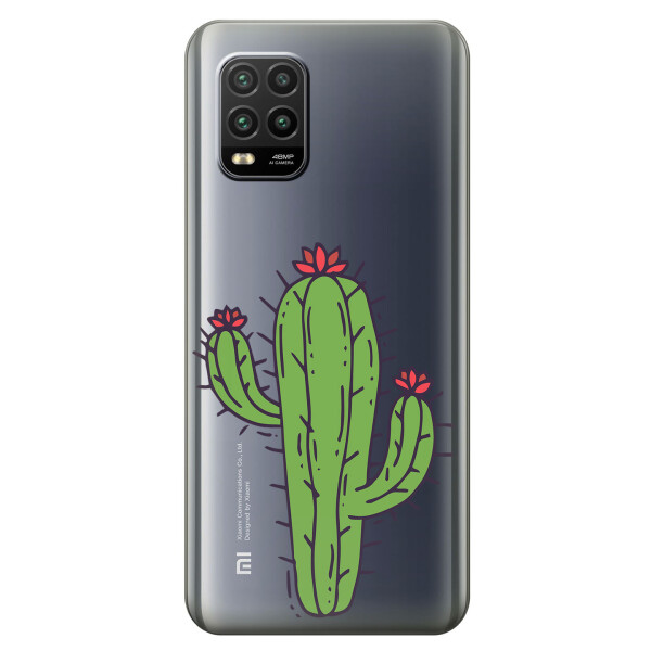 

Силиконовый чехол iSwag для Xiaomi Mi 10 Lite Тропический кактус (KS2246)