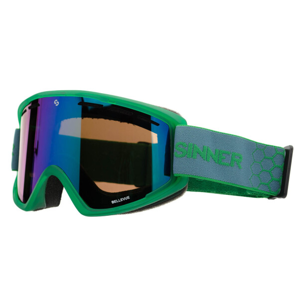 

Маска гірськолижна Sinner BELLEVUE GREEN Transparent-GREEN Mir (SIGO-173-76-28)
