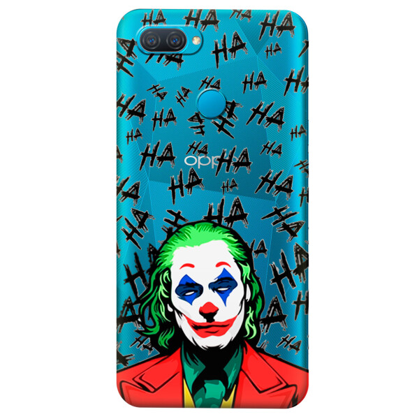 

Прозрачный силиконовый чехол iSwag для OPPO A12 с рисунком - Джокер (KS5293)