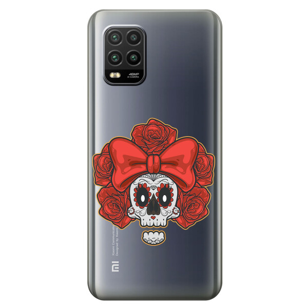 

Силиконовый чехол iSwag для Xiaomi Mi 10 Lite Готический череп (KS2279)