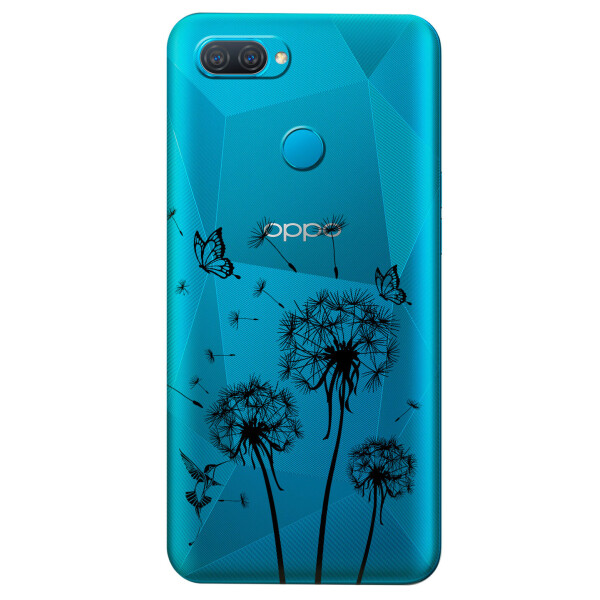 

Прозрачный силиконовый чехол iSwag для OPPO A12 с рисунком - Одуванчики (KS5296)
