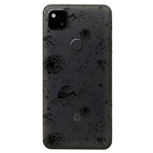 

Прозрачный силиконовый чехол iSwag для Google Pixel 4A с рисунком - Космос (KS5313)
