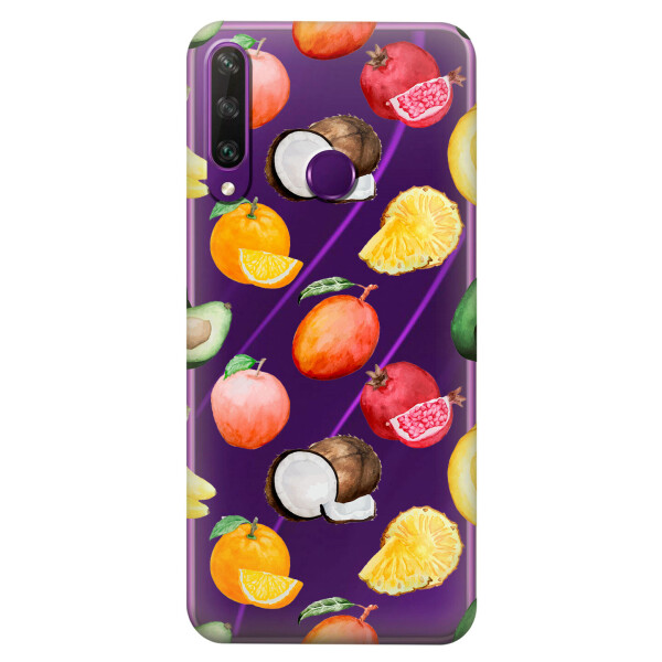 

Прозрачный силиконовый чехол iSwag для Huawei Y6p с рисунком - Фрукты (KS2331)