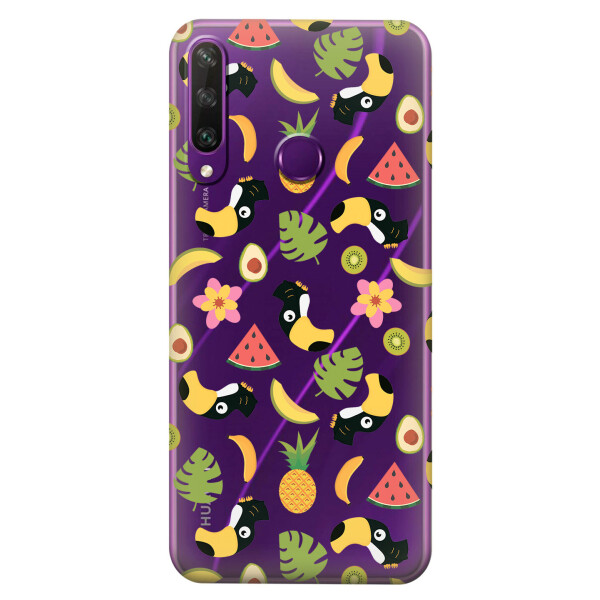 

Прозрачный силиконовый чехол iSwag для Huawei Y6p с рисунком - Летний клипарт (KS2338)