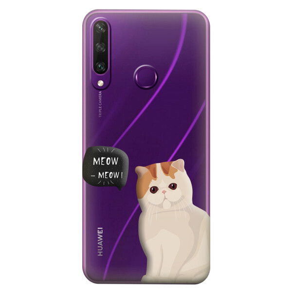 

Прозрачный силиконовый чехол iSwag для Huawei Y6p с рисунком - Котенок (KS2342)