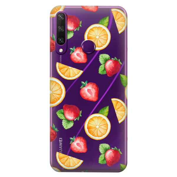 

Прозрачный силиконовый чехол iSwag для Huawei Y6p с рисунком - Фруктовый дизайн (KS2345)
